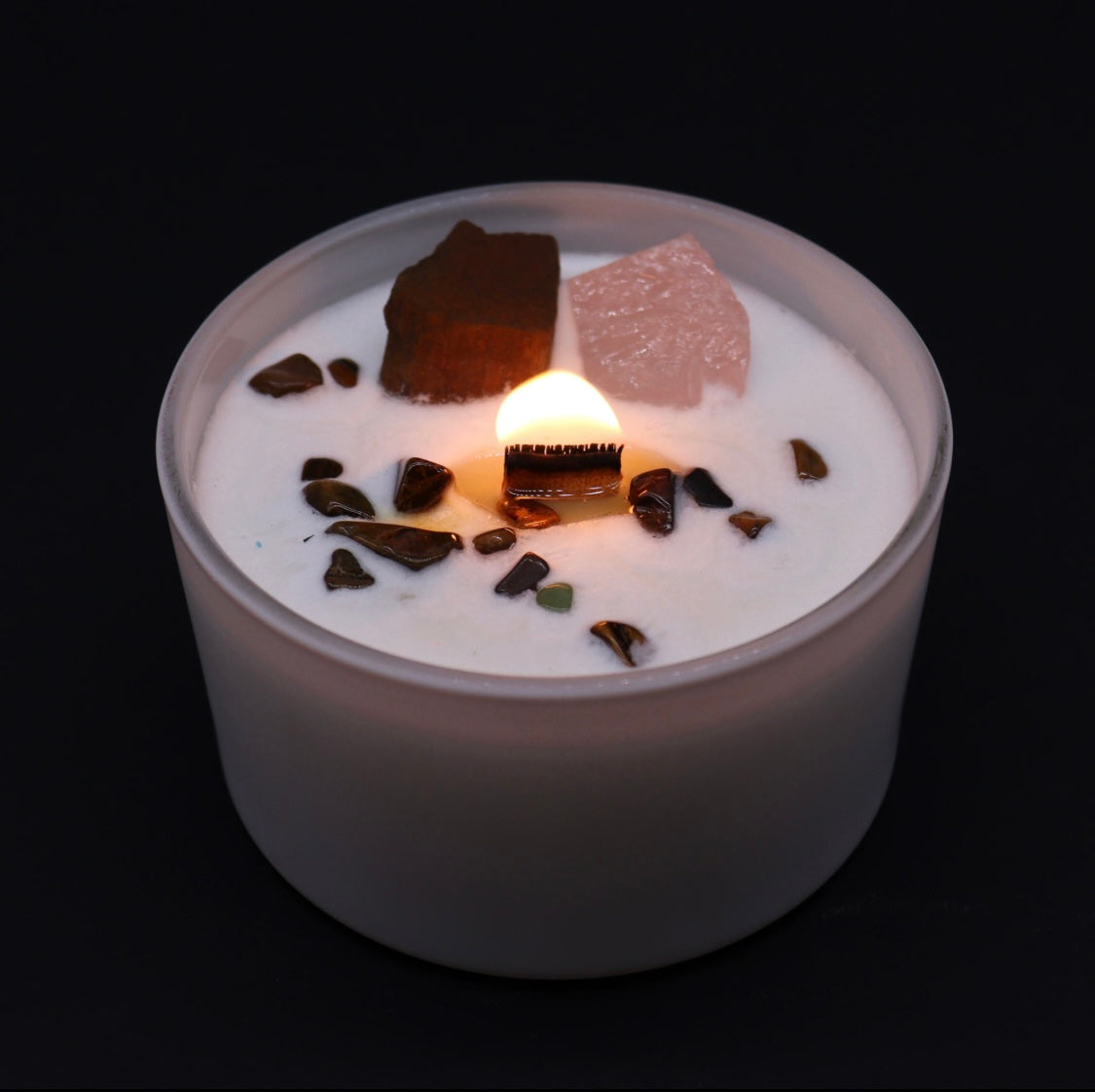 Bougie de Chakra en Verre - Chakra Sacré