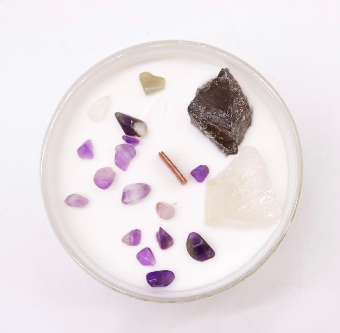 Bougie de Chakra en Verre - Chakra Coronal