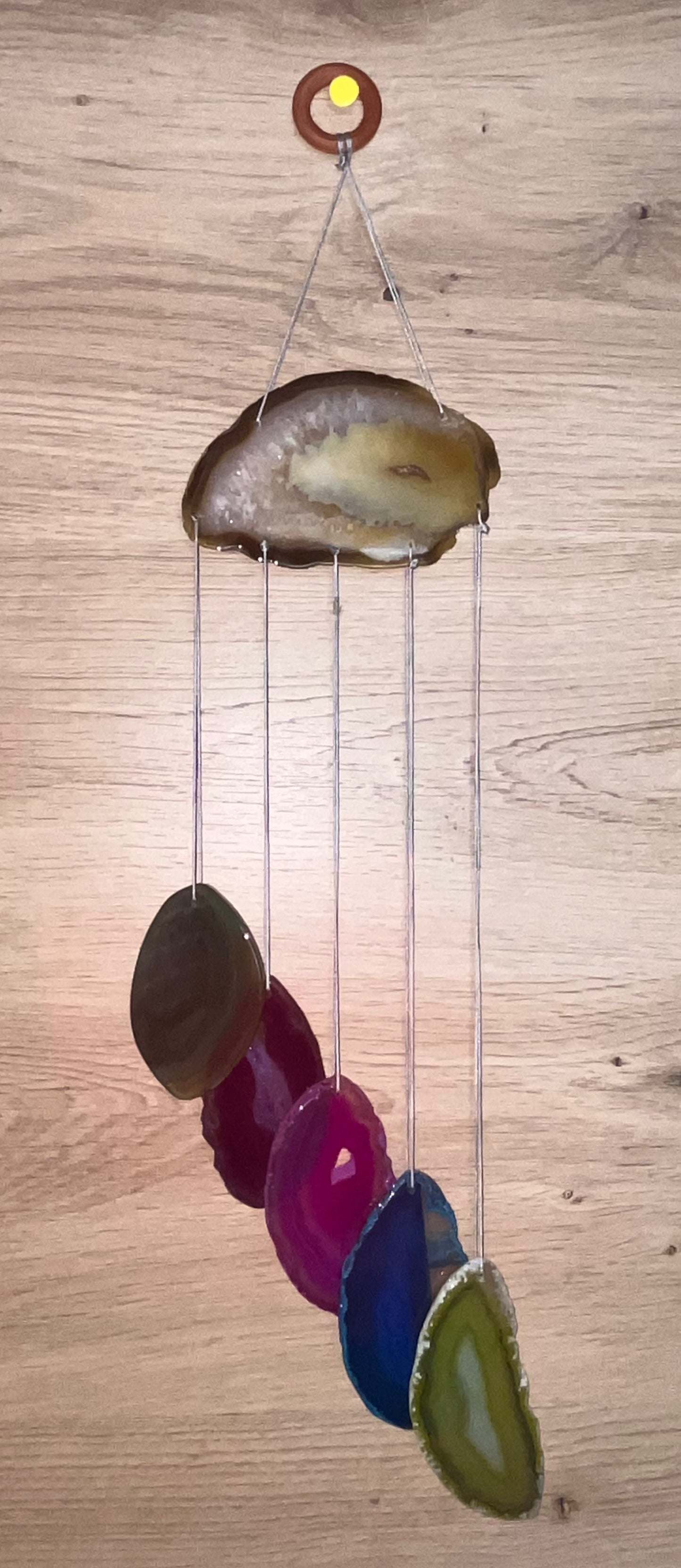 Carillon en agate teintée