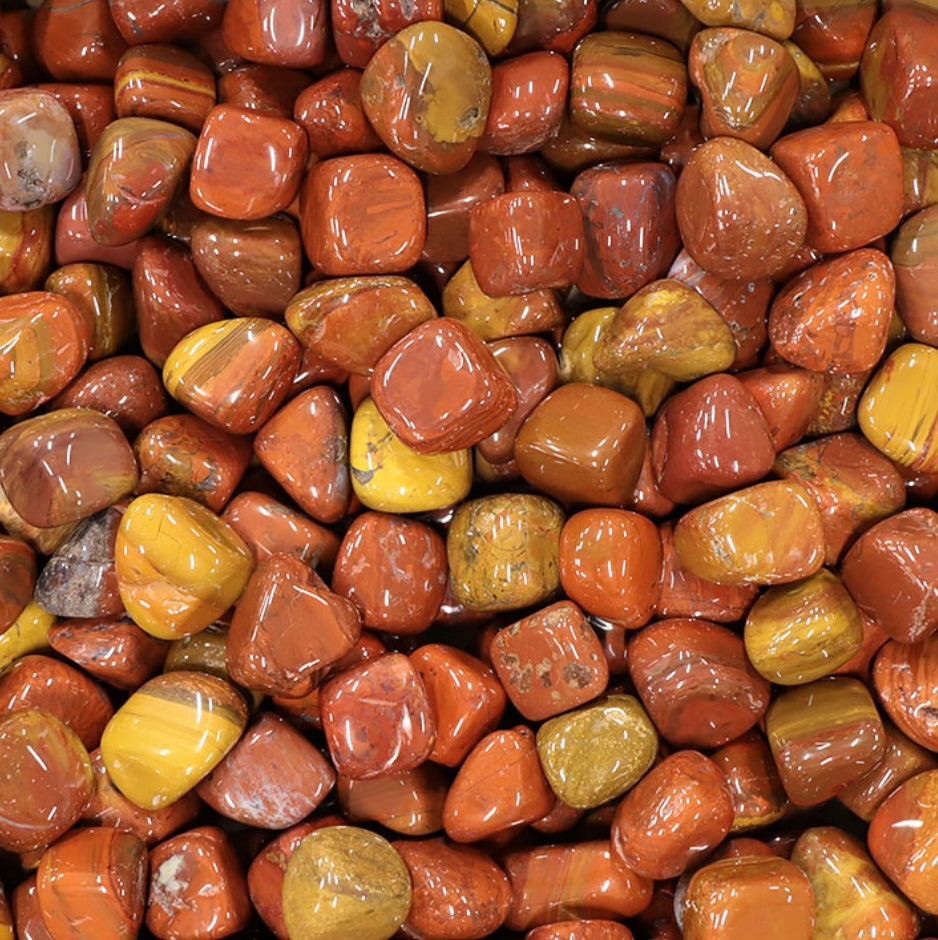 Pierre roulée cubique Jaspe Breschia d’Afrique du Sud qualité AB 20 À 40MM