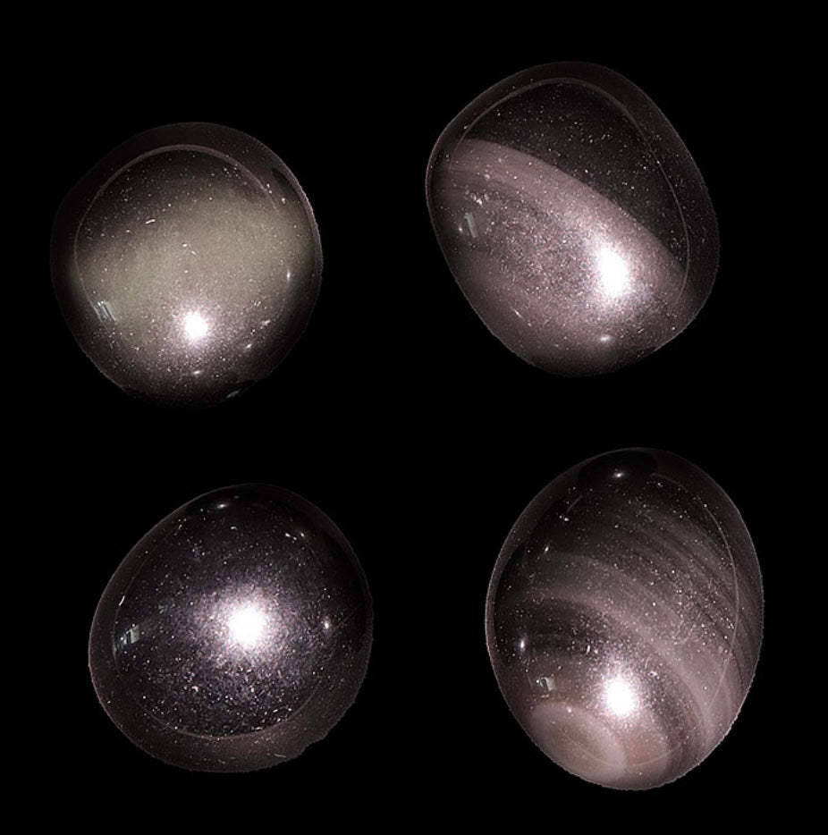 Pierre Roulée Obsidienne Œil Céleste du Mexique qualité AA 20 À 30MM