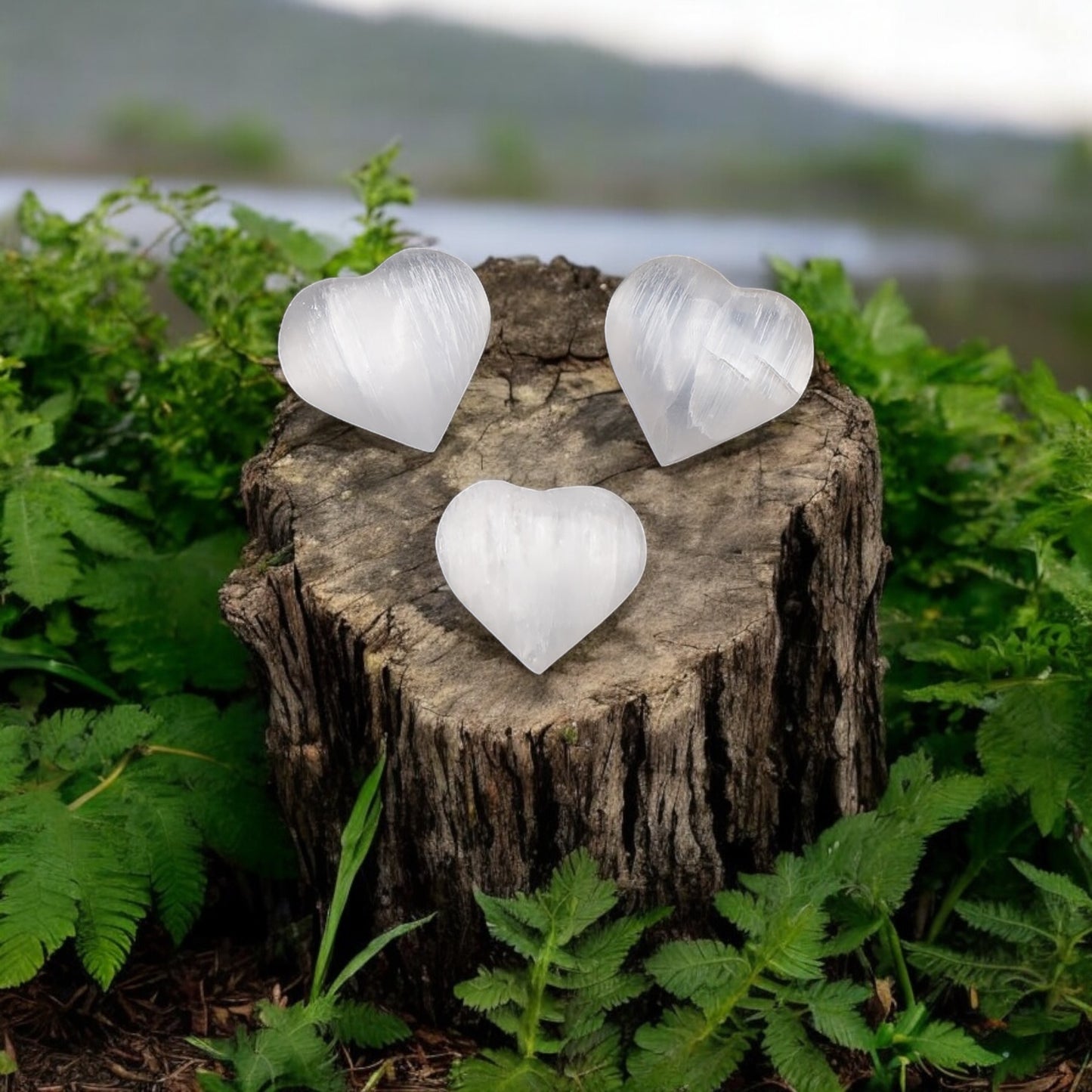 Coeur en Selenite du Maroc qualité A+