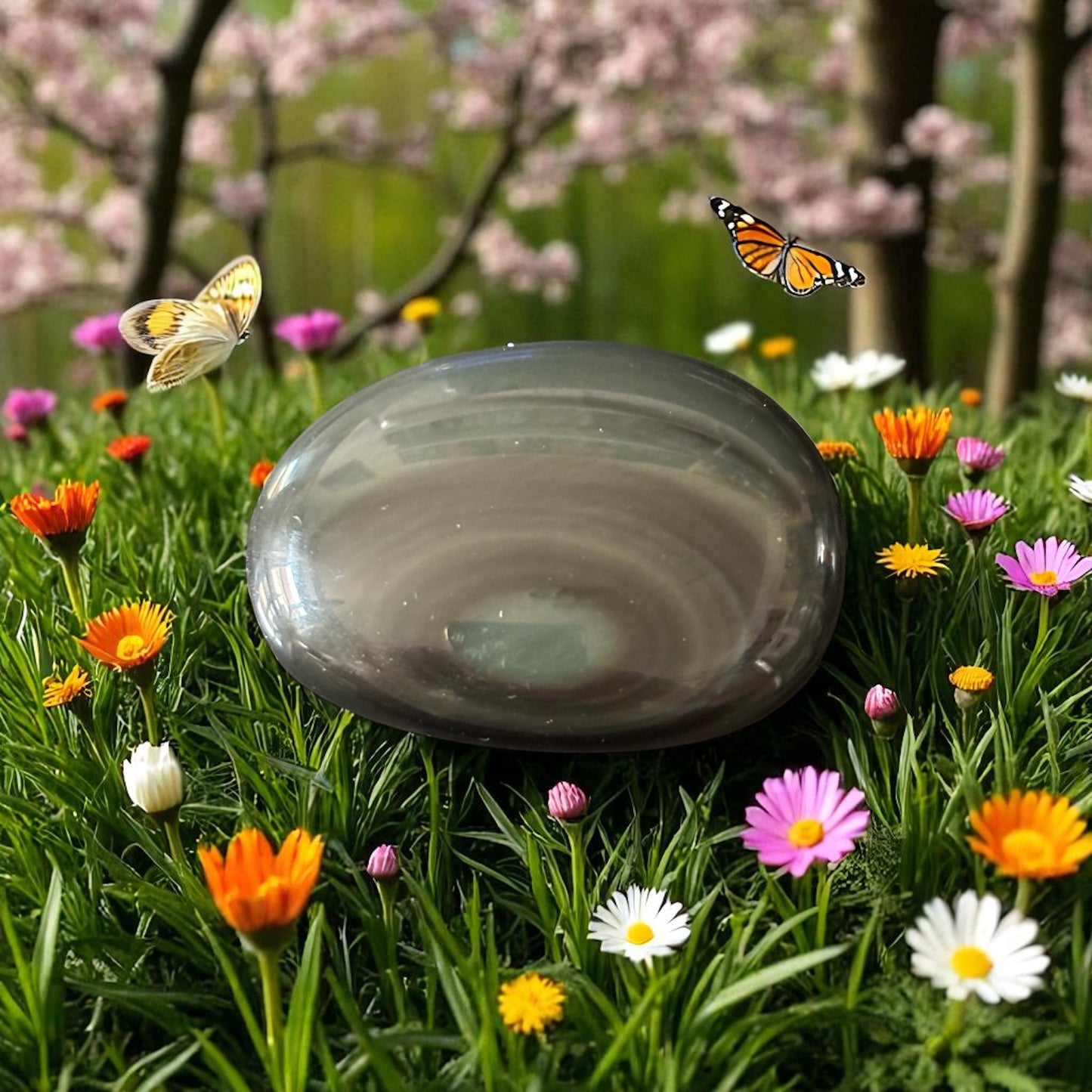 Galet Obsidienne Œil Céleste du Méxique qualité AA