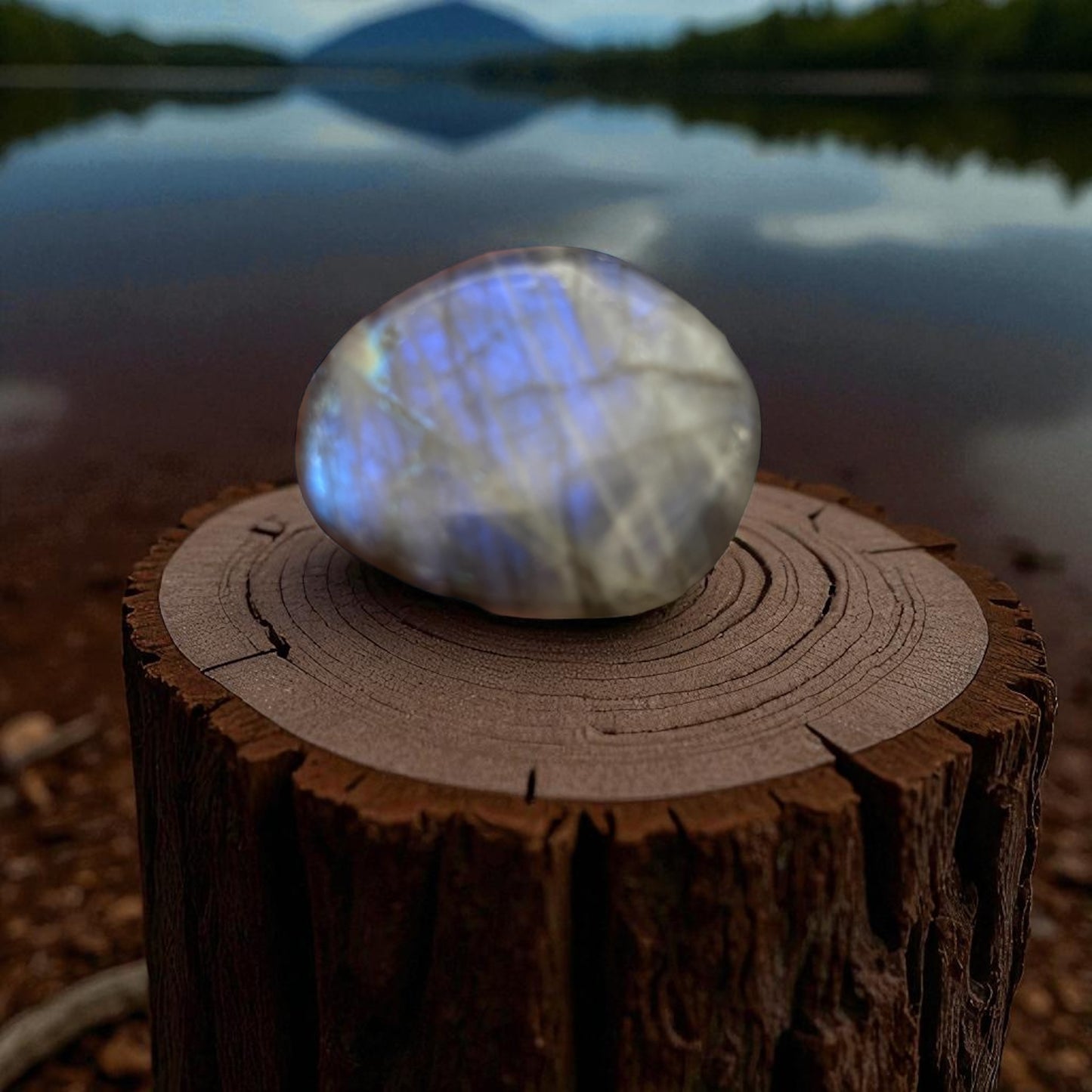 Galet Plat Labradorite de Madagascar qualité AA