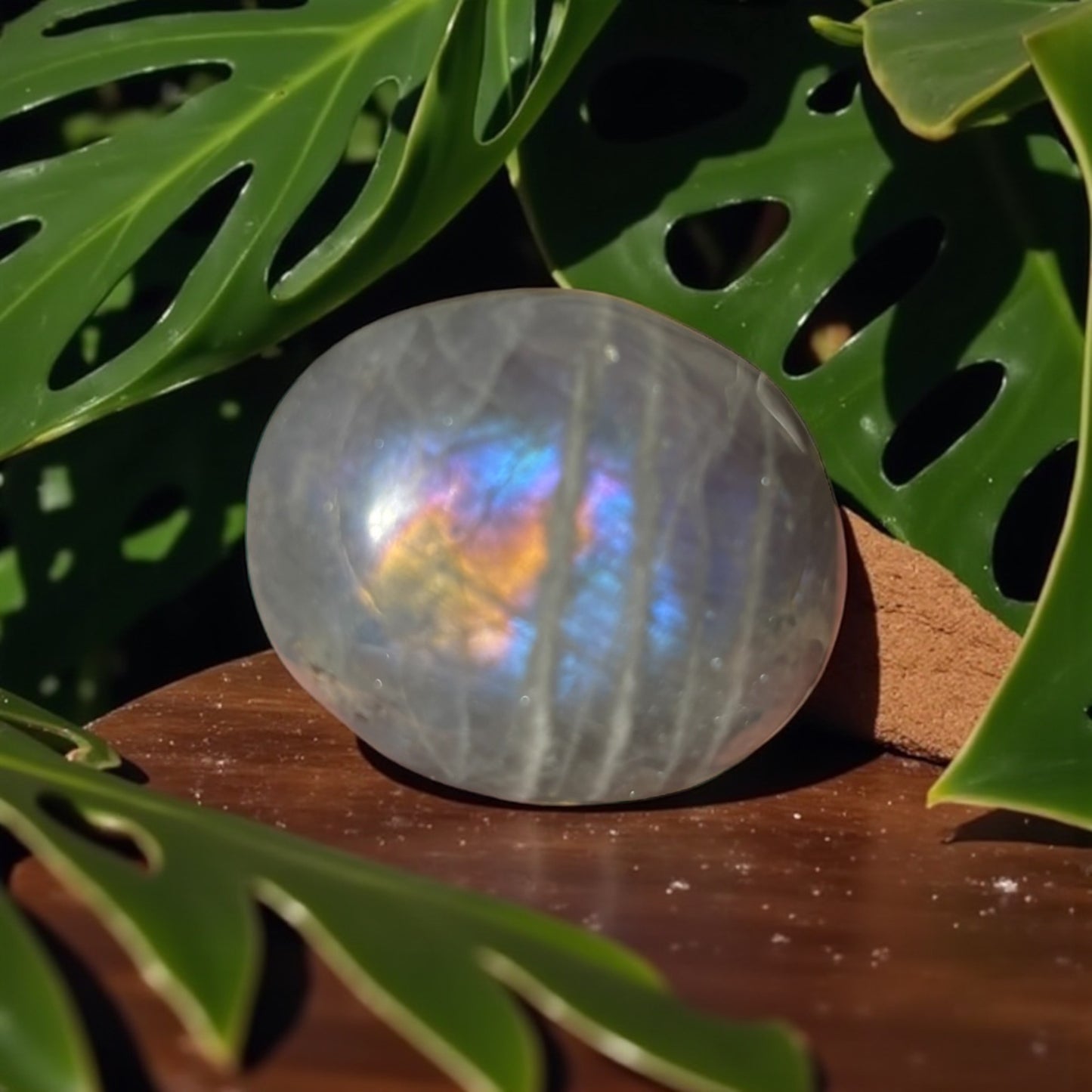 Galet Labradorite Violette de Madagascar qualité A