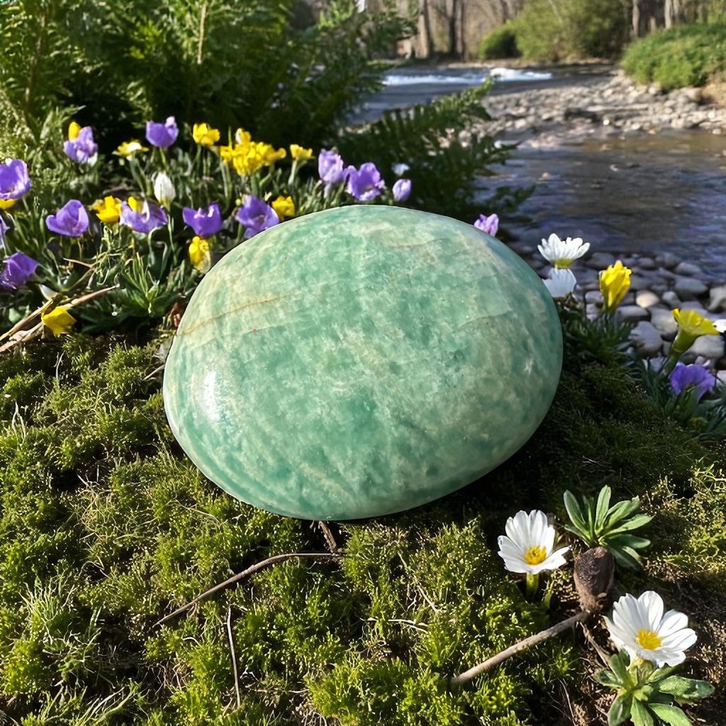 Galet Amazonite de Madagascar qualité A