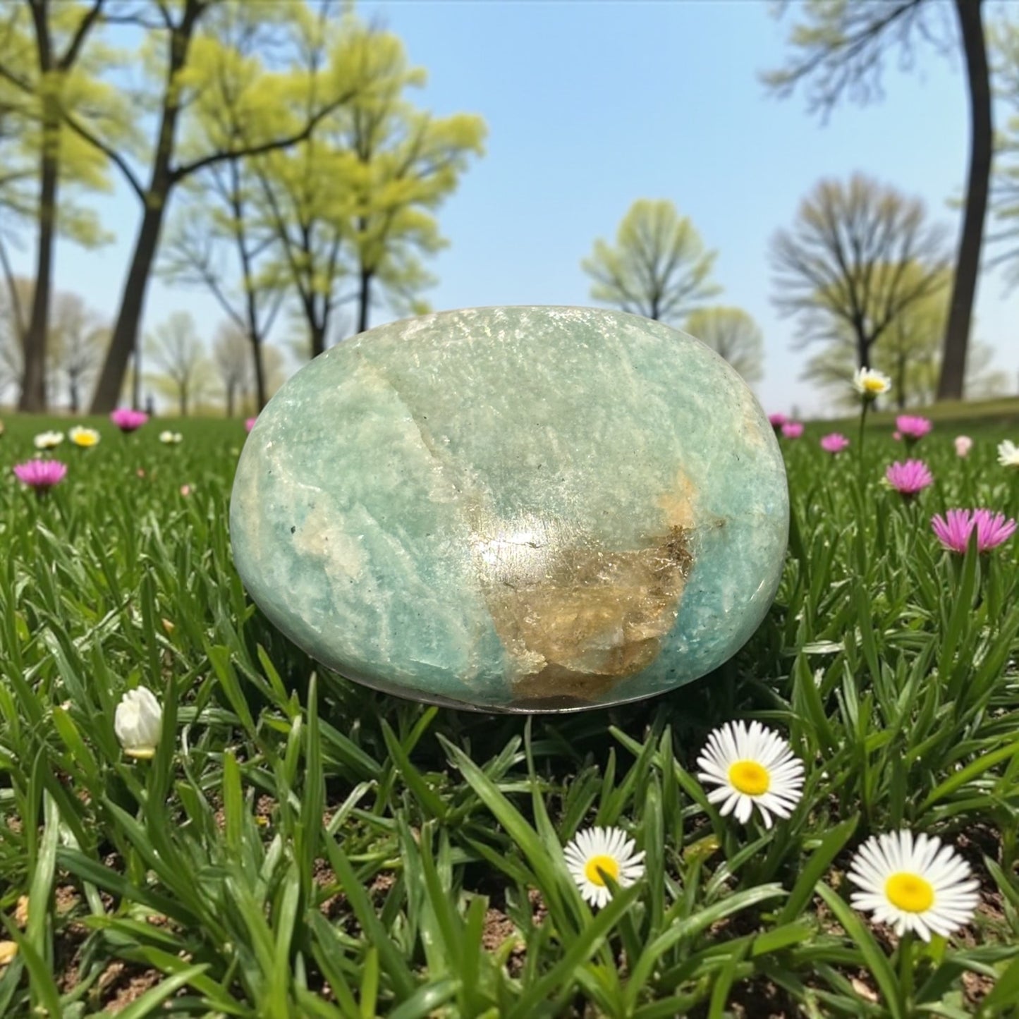 Galet Amazonite de Madagascar qualité A