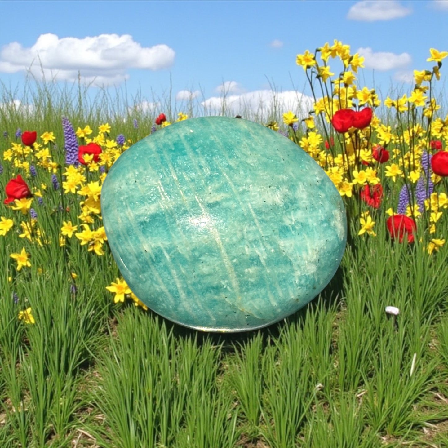 Galet Amazonite de Madagascar qualité A