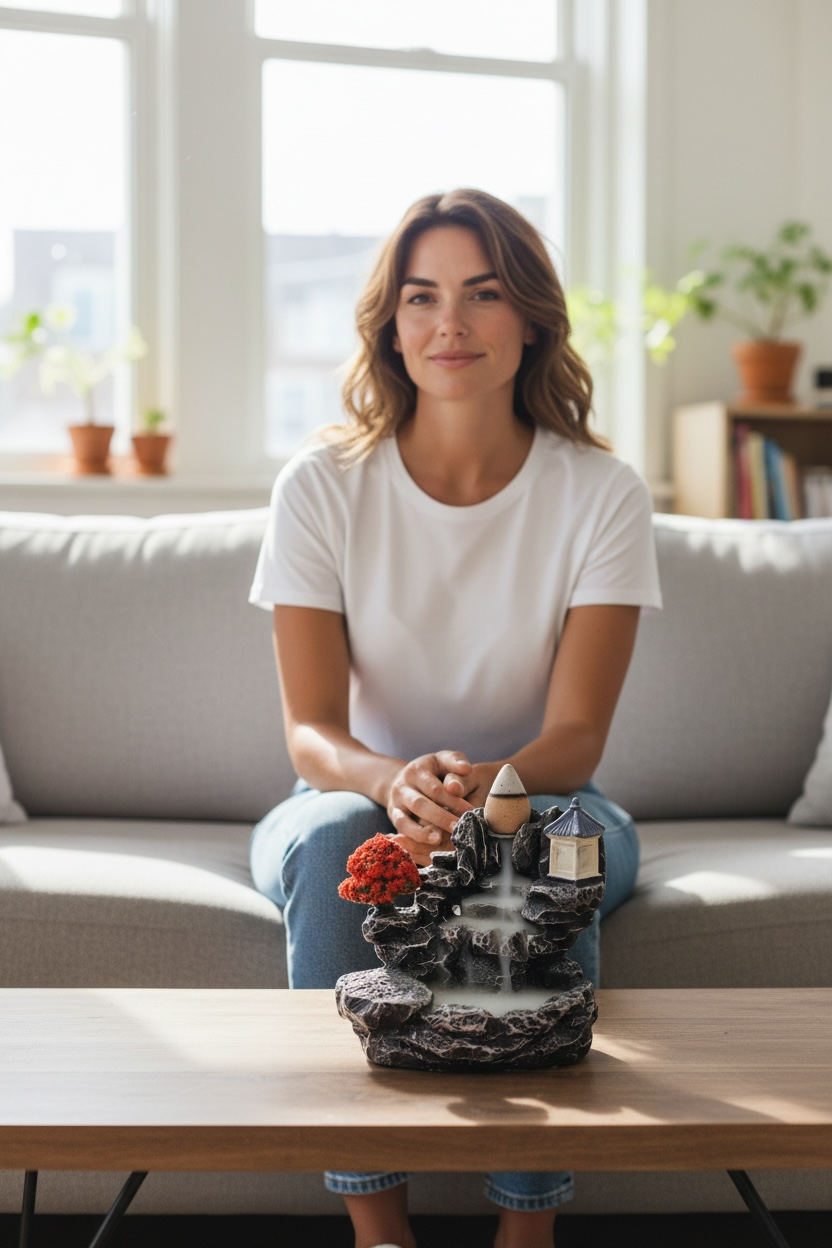 Fontaine à encens - cascade zen