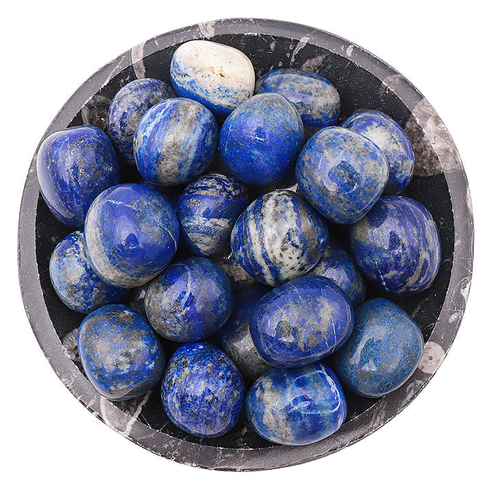 Pierre roulée Lapis Lazuli D’Afghanistan qualité A 30 À 40 MM