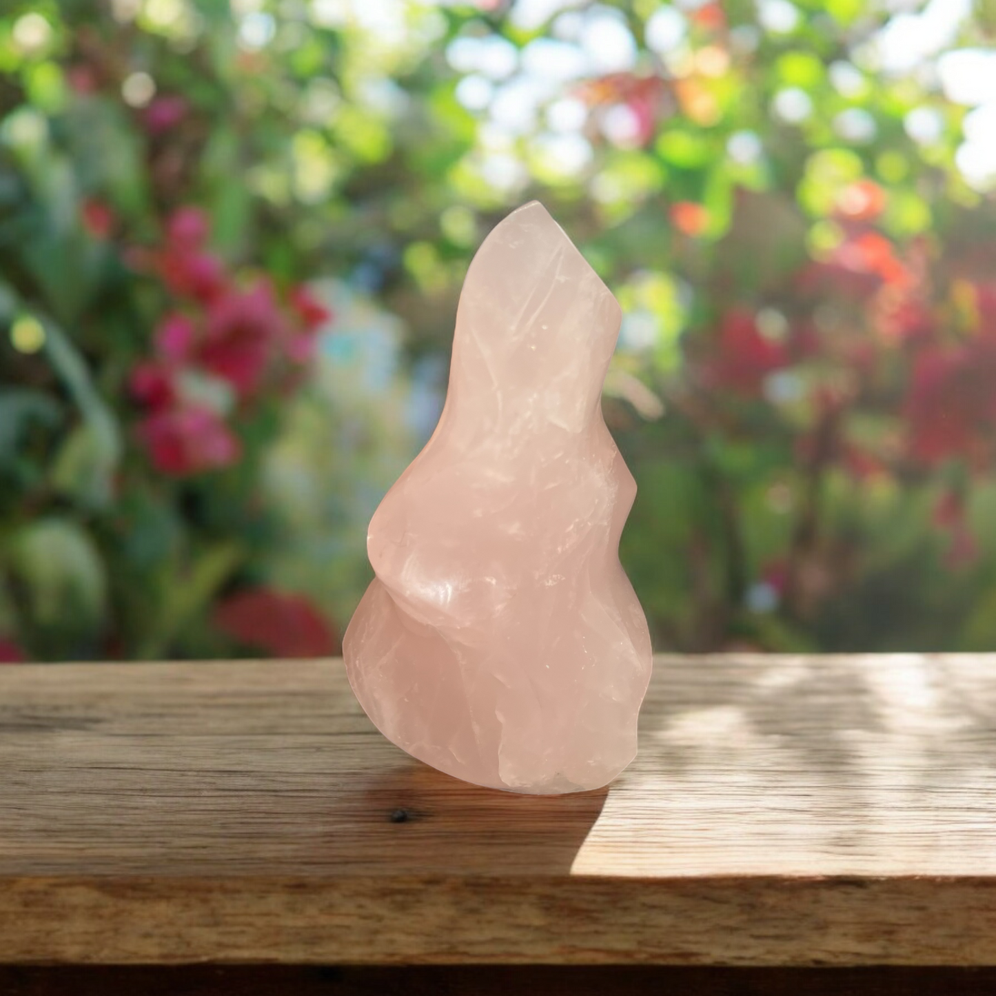 Flamme en Quartz Rose