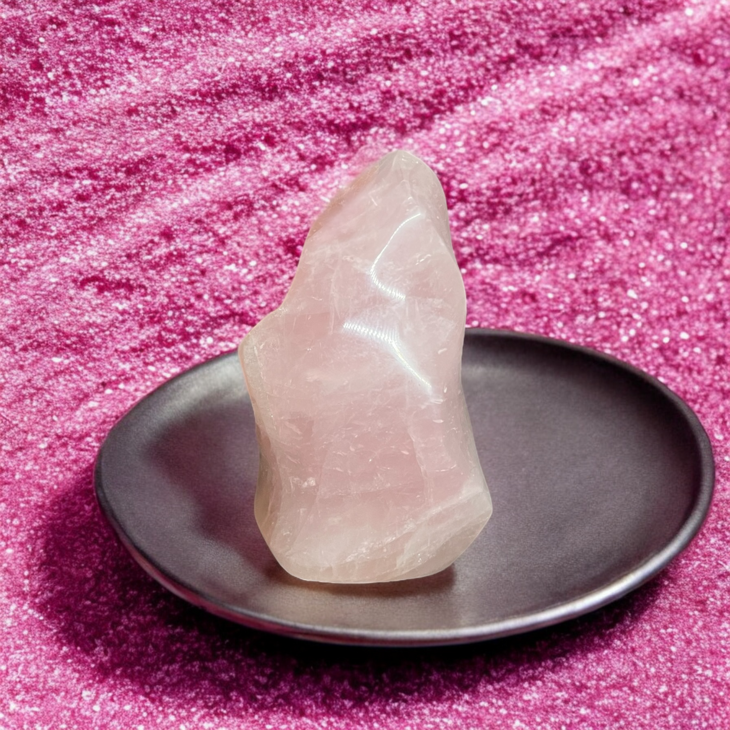Flamme en Quartz Rose