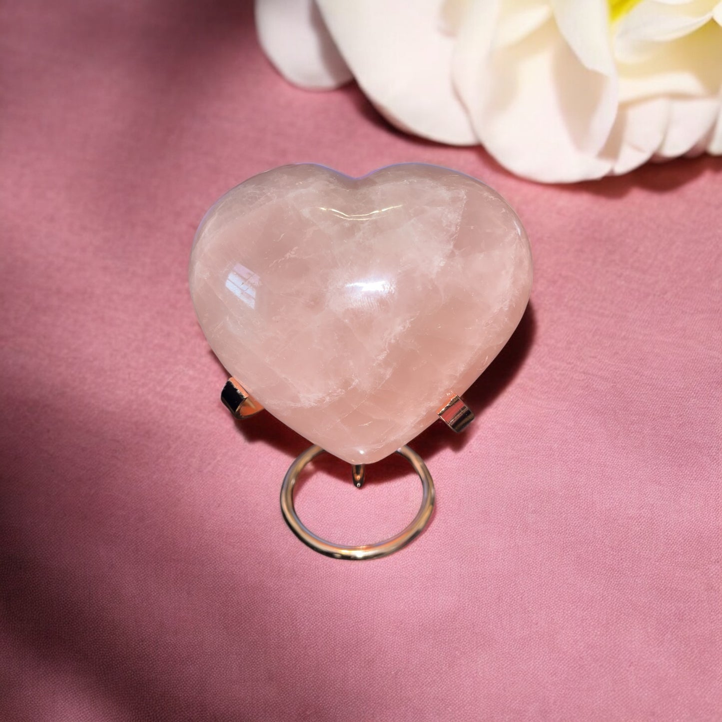 Cœur en Quartz Rose