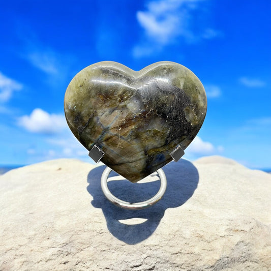 Coeur en Labradorite