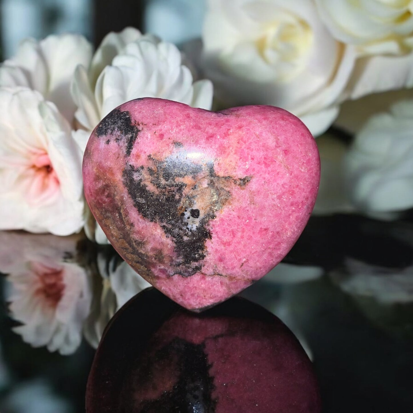 Cœur Rhodonite 60/70mm