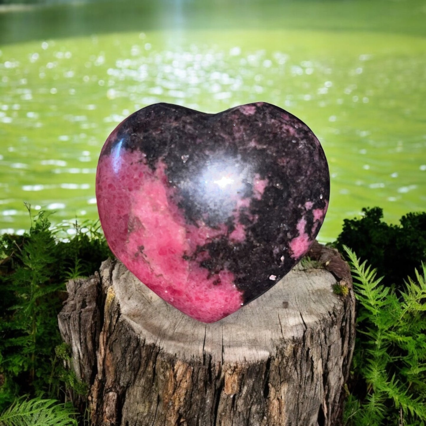 Cœur Rhodonite 60/70mm