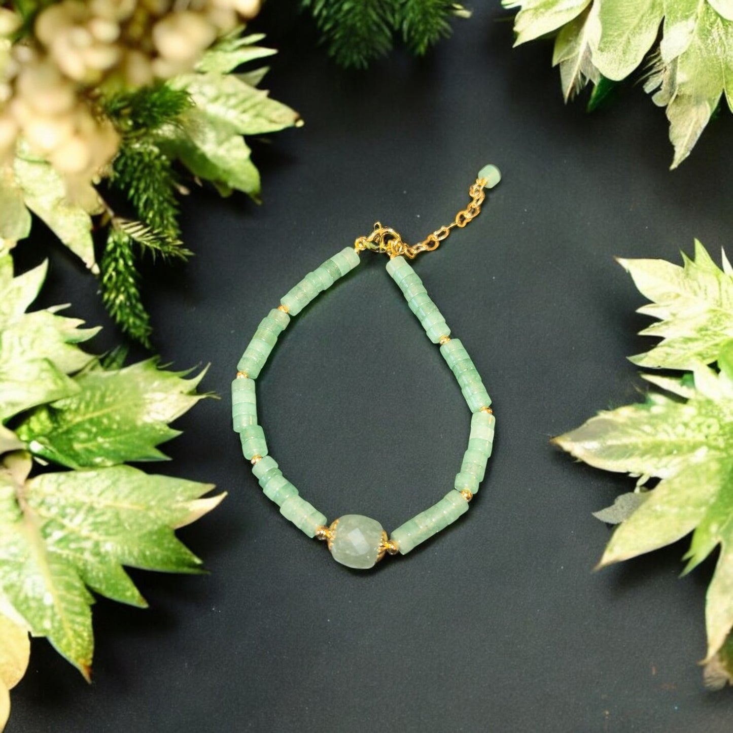 Parure en Aventurine verte