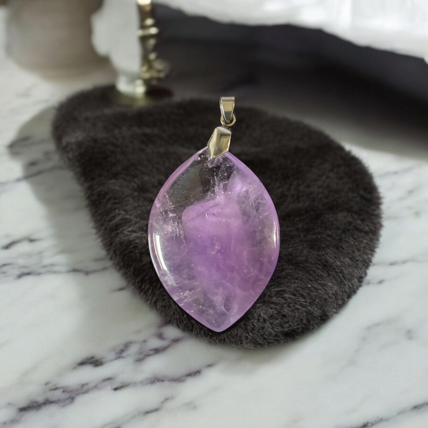 Pendentif Améthyste forme libre
