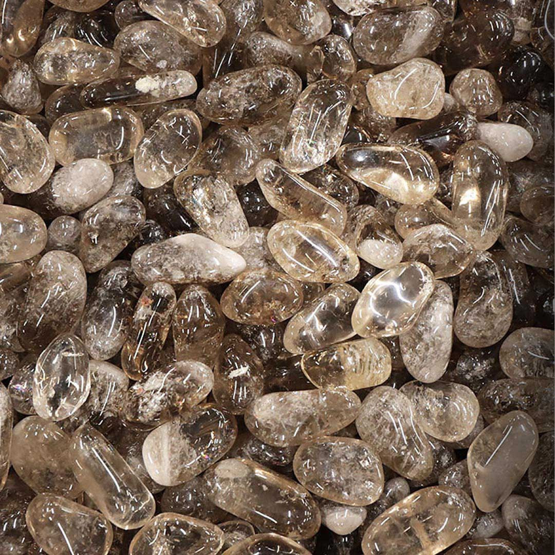 Pierre Roulée Quartz Fumé du Brésil qualité AA 40 À 60MM