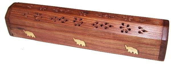 Porte encens en bois de Manguier Naturel