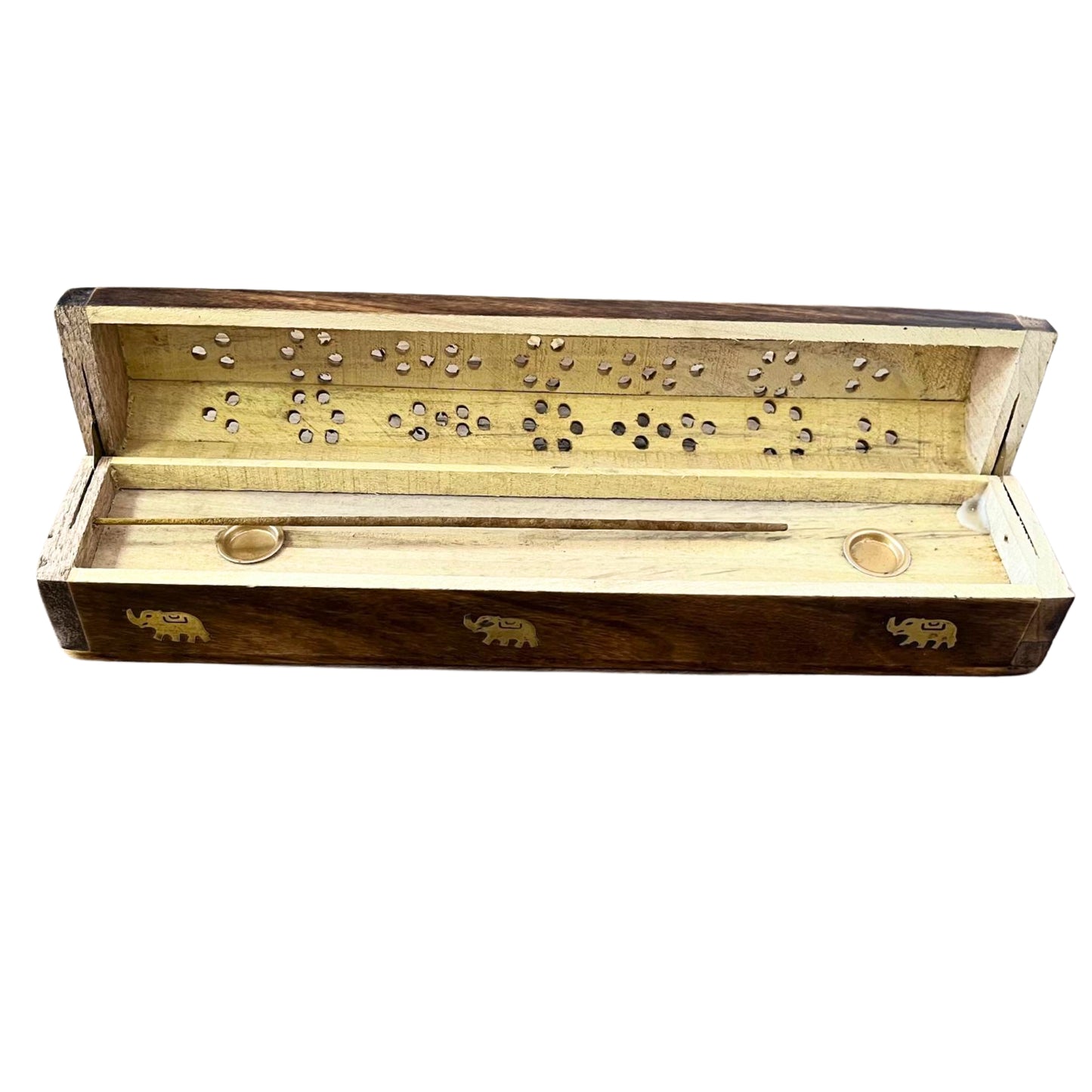 Porte encens en bois de Manguier Naturel