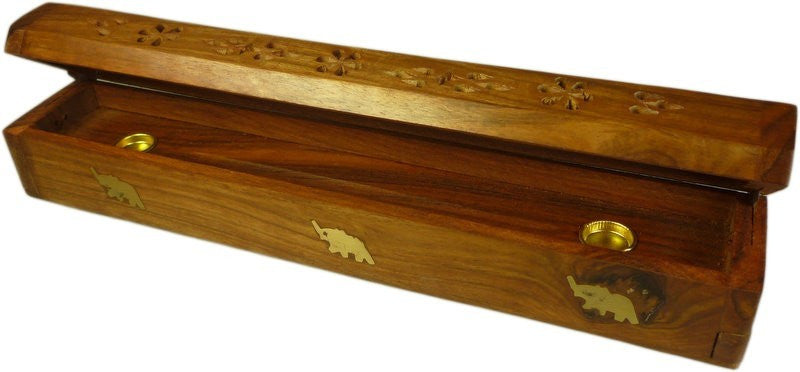 Porte encens en bois de Manguier Naturel