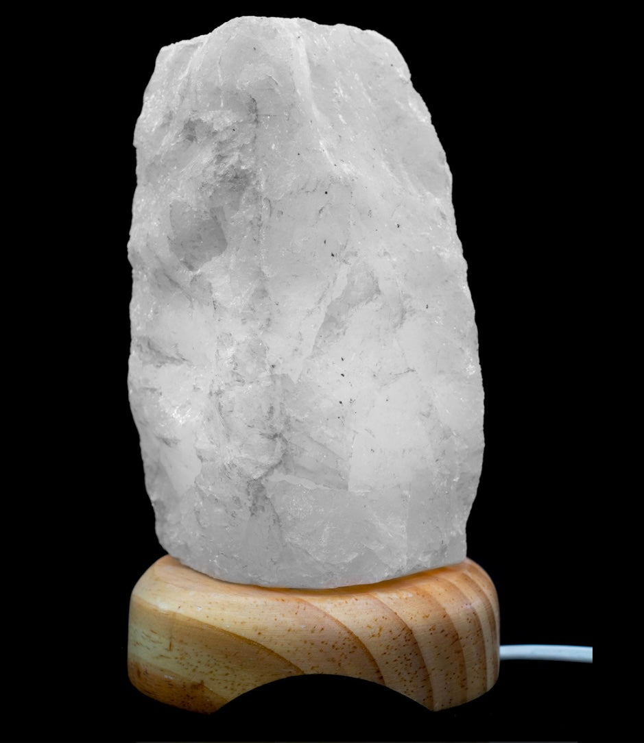 Lampe en Cristal de Roche Brut