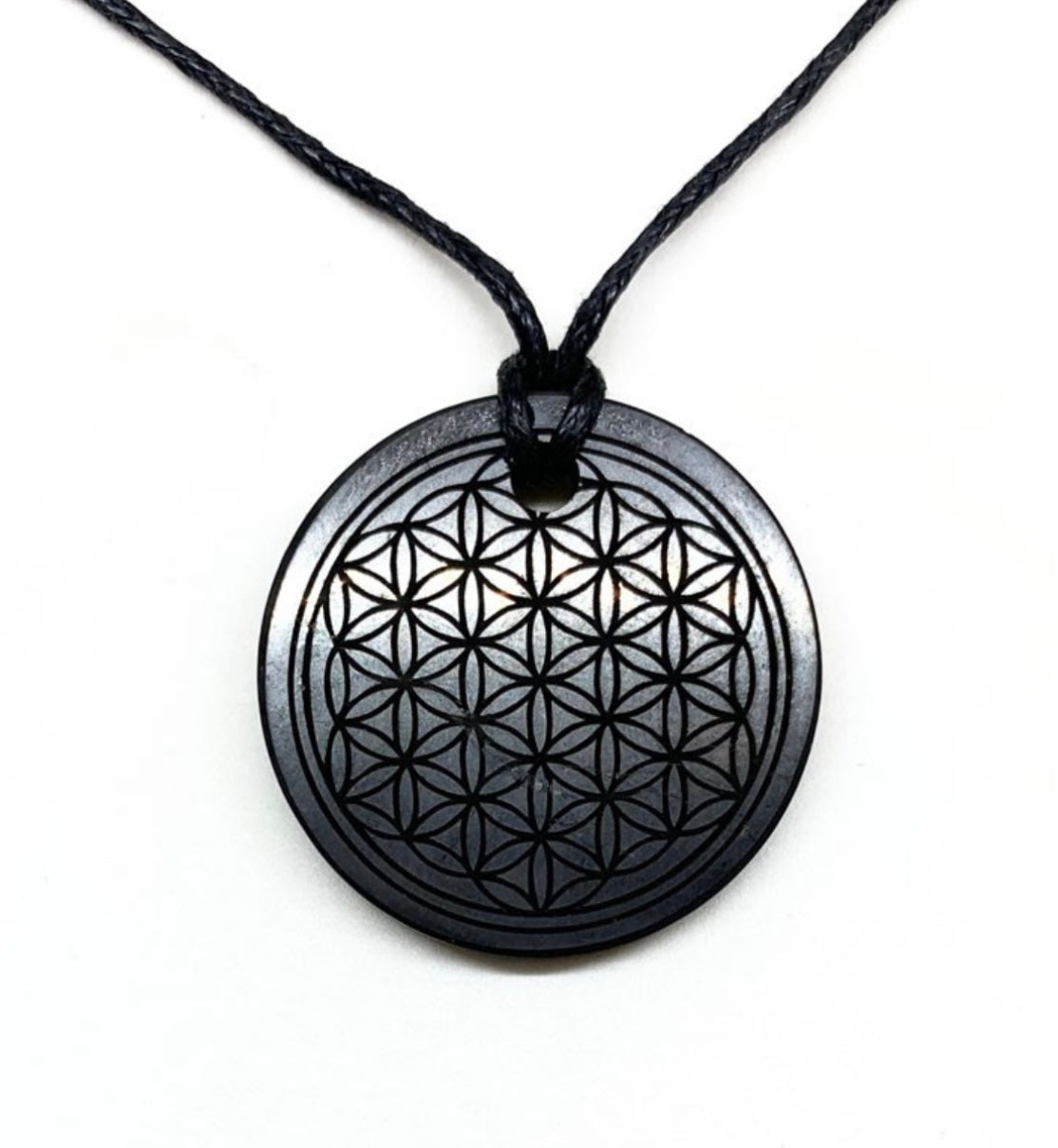 Pendentif Shungite Fleur de vie
