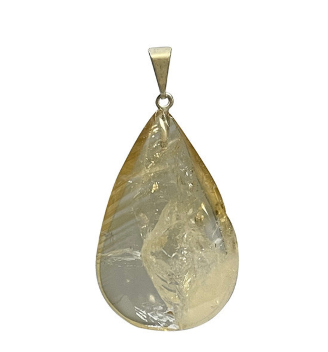 Pendentif goutte Citrine