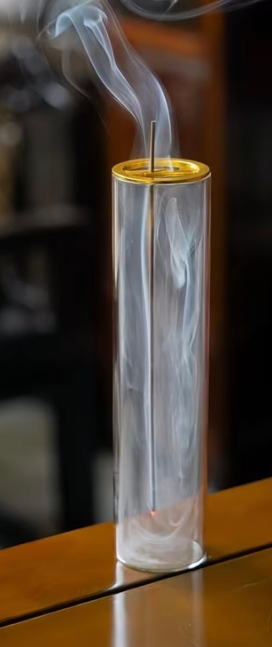 Porte bâtons encens en verre