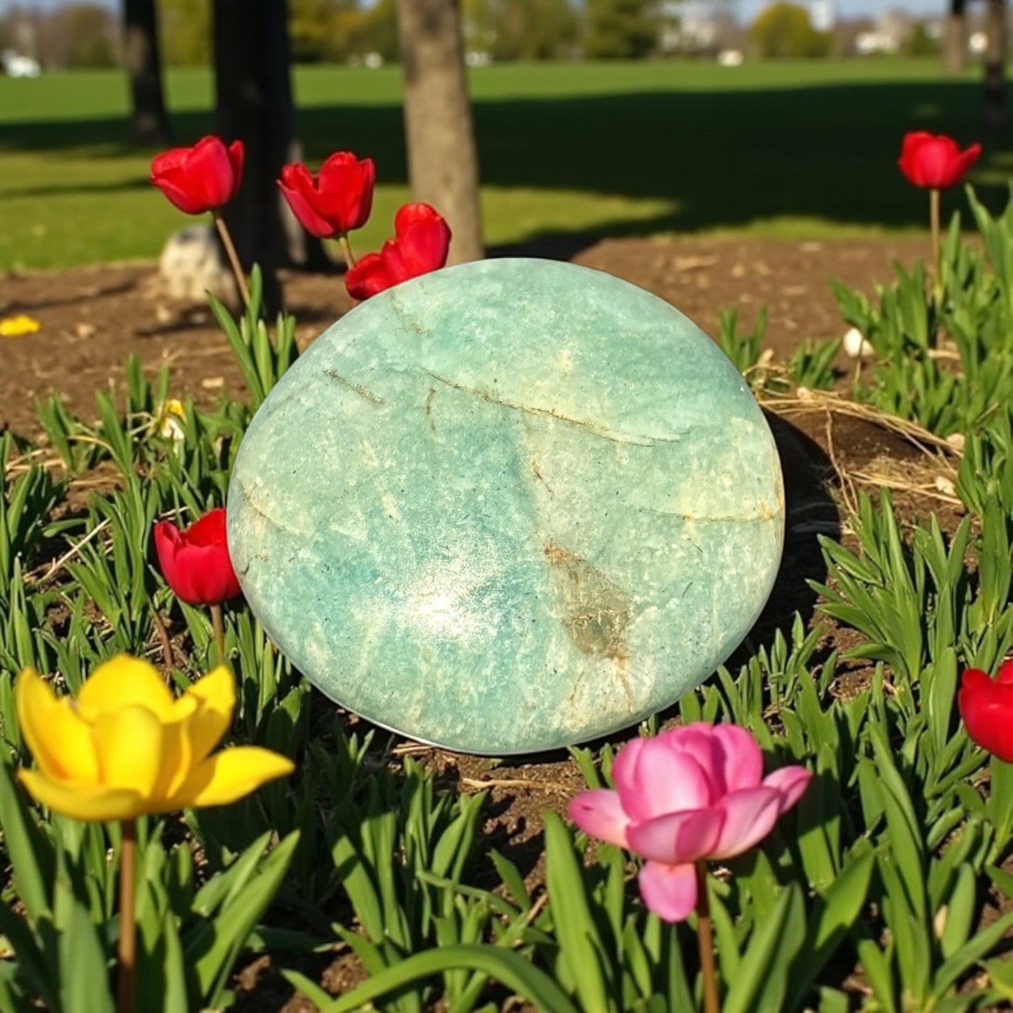 Galet Amazonite de Madagascar qualité A