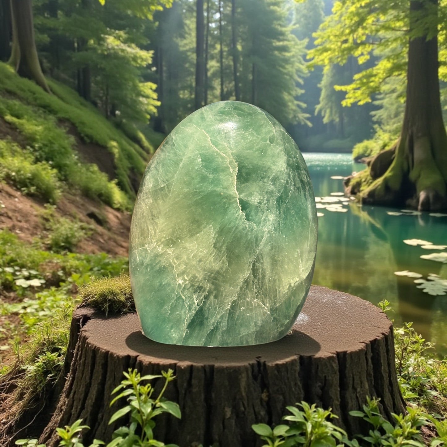 Forme libre Fluorite de Madagascar qualité AA