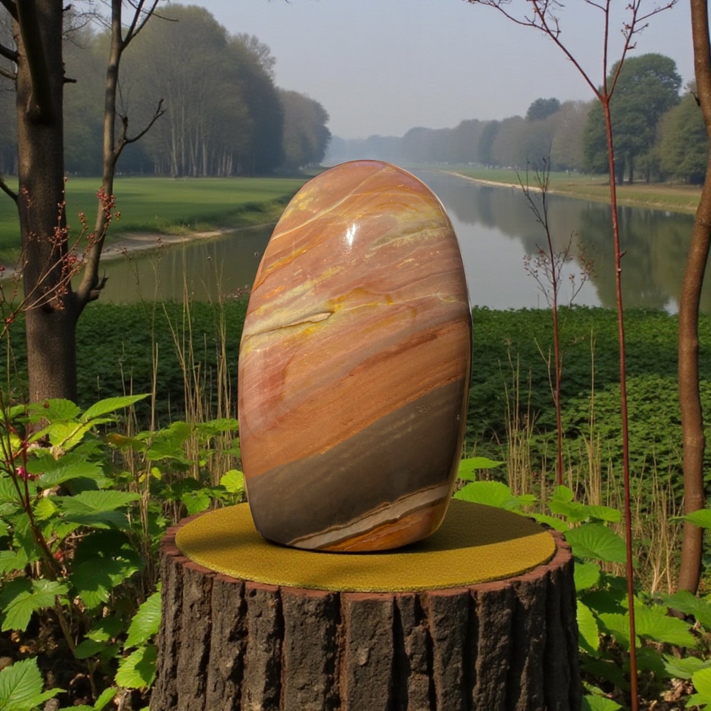 Forme libre Jaspe Polychrome de Madagascar