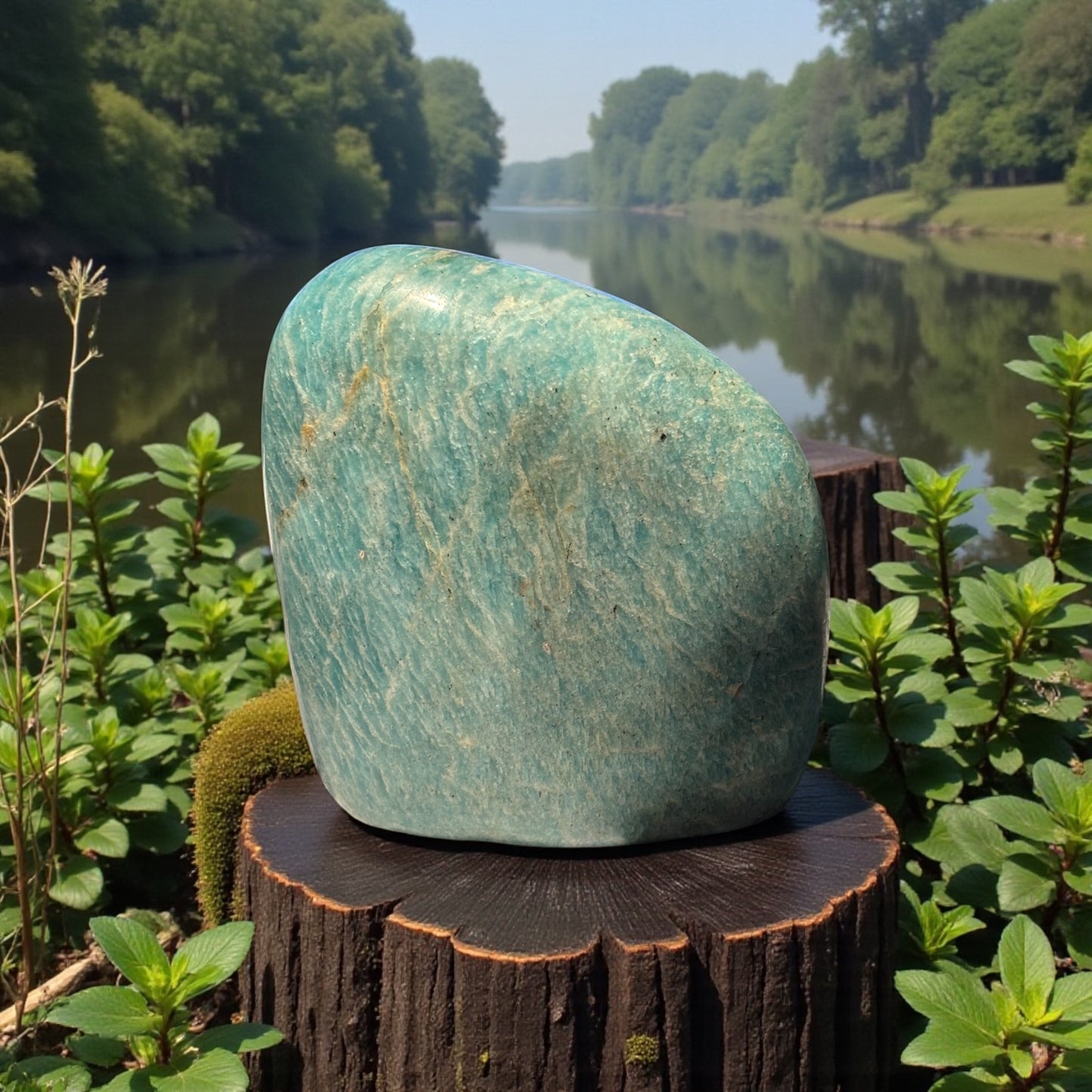 Forme libre Amazonite de Madagascar qualité AA