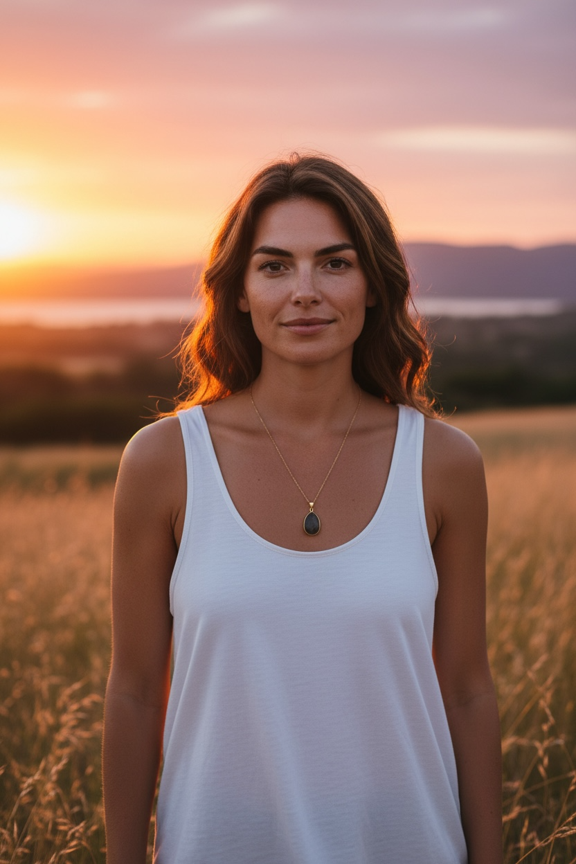 Pendentif Serti Ovale Labradorite de Madagascar qualité A