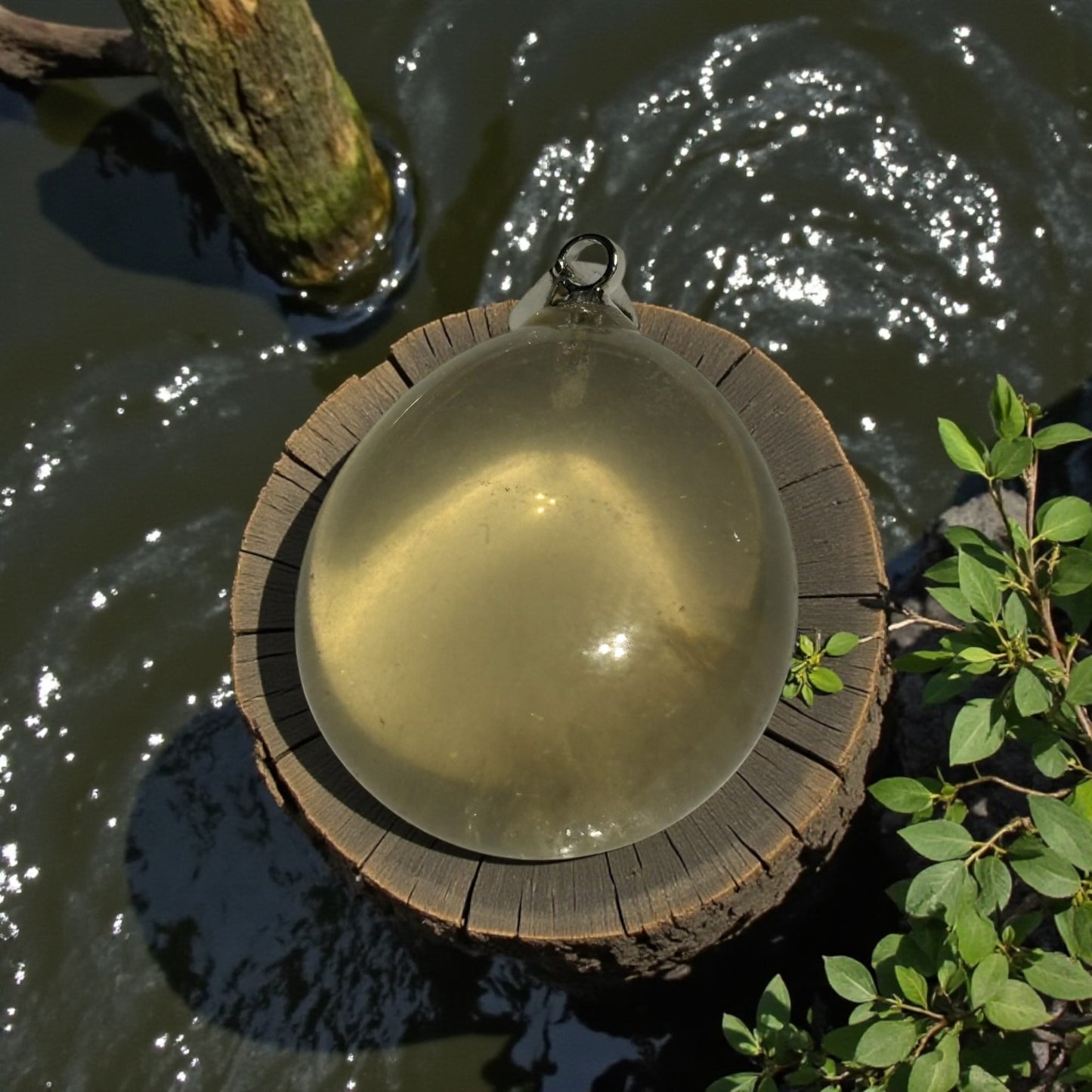 Pendentif Pierre Roulée Citrine de Madagascar qualité AA 20/30 mm