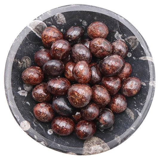 Pierre roulée Grenat Rouge de Chine qualité A+ 15 À 30 MM