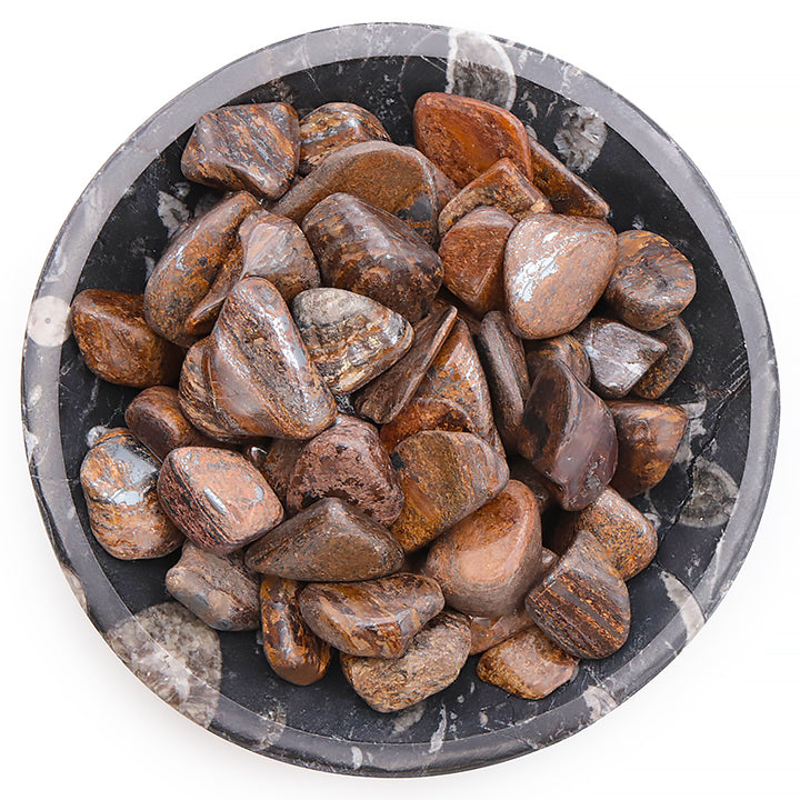 Pierre roulée Bronzite du Brésil qualité A 30 À 50 MM