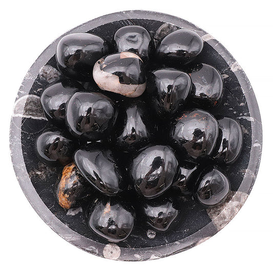 Pierre roulée Tourmaline Noire du Brésil qualité AA 30 À 40 MM