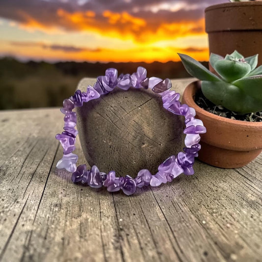 Bracelet Baroque Améthyste du Brésil qualité A