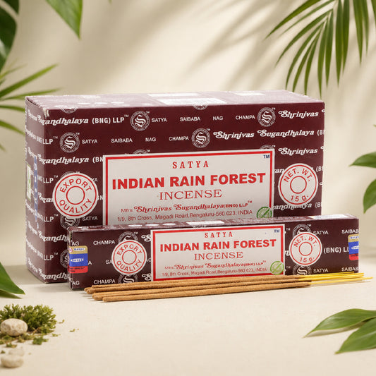 Encens Satya Indian Rain Forest ~ Boîte de 15 Grammes (13 Bâtonnets)