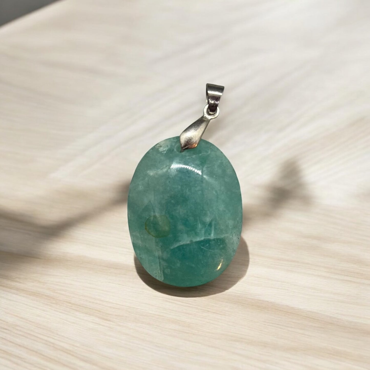 Pendentif forme libre Amazonite